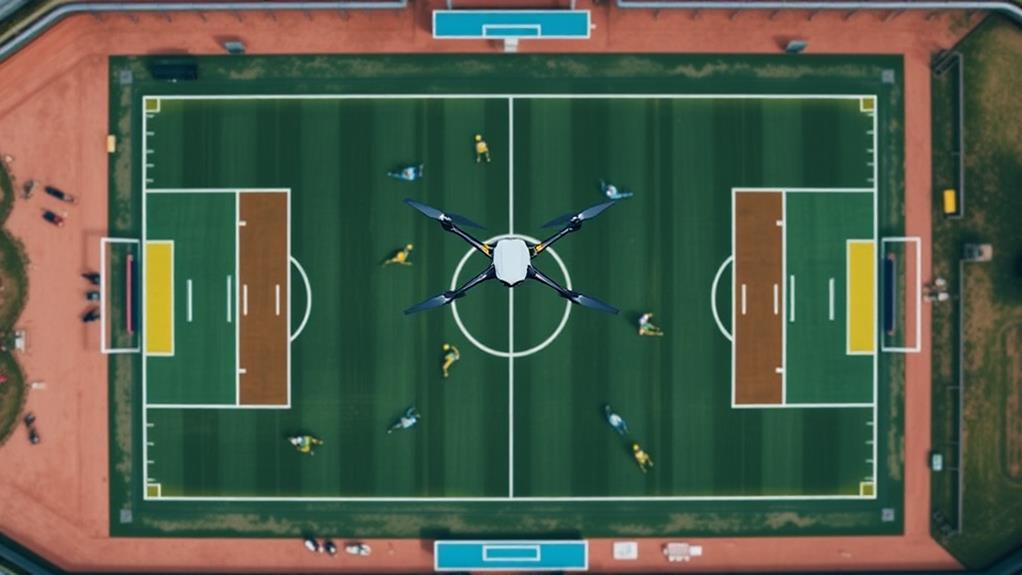 drone assisted game performance analysis