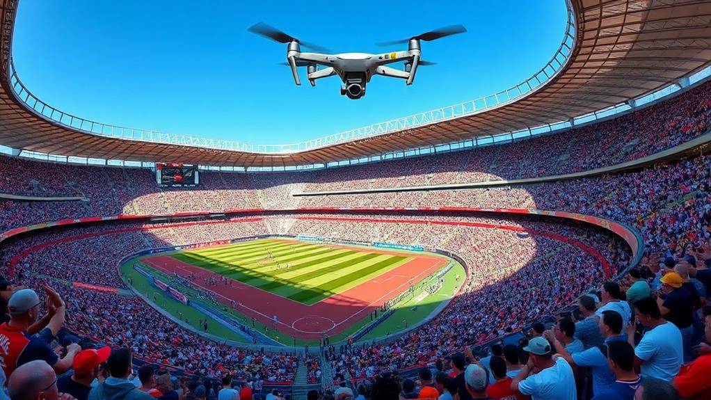 drones boost fan engagement